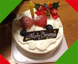 笹川のプチヒロタさんのクリスマスケーキ